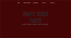 Desktop Screenshot of ivanstruckparts.com